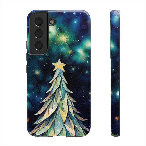 Christmas Tree On a Sky Full of Stars - Impact Resistant Phone Case Samsung Galaxy S22 Glossy